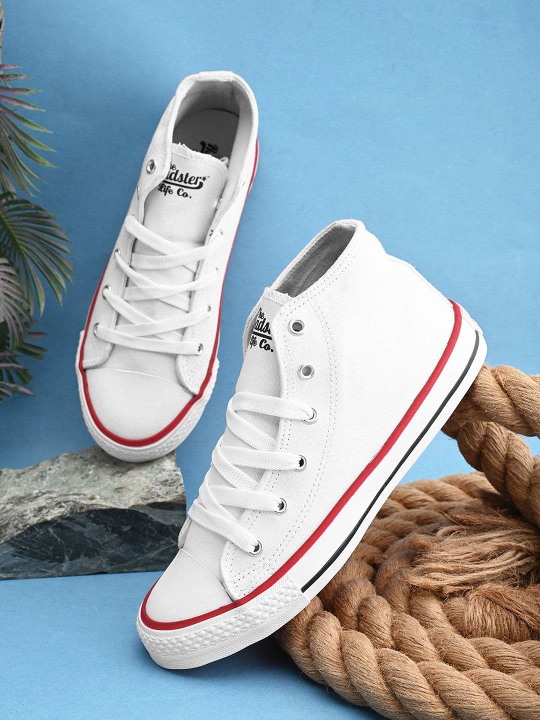 The Roadster Lifestyle Co Women Round Toe Lace-Ups Canvas Sneakers - view 1