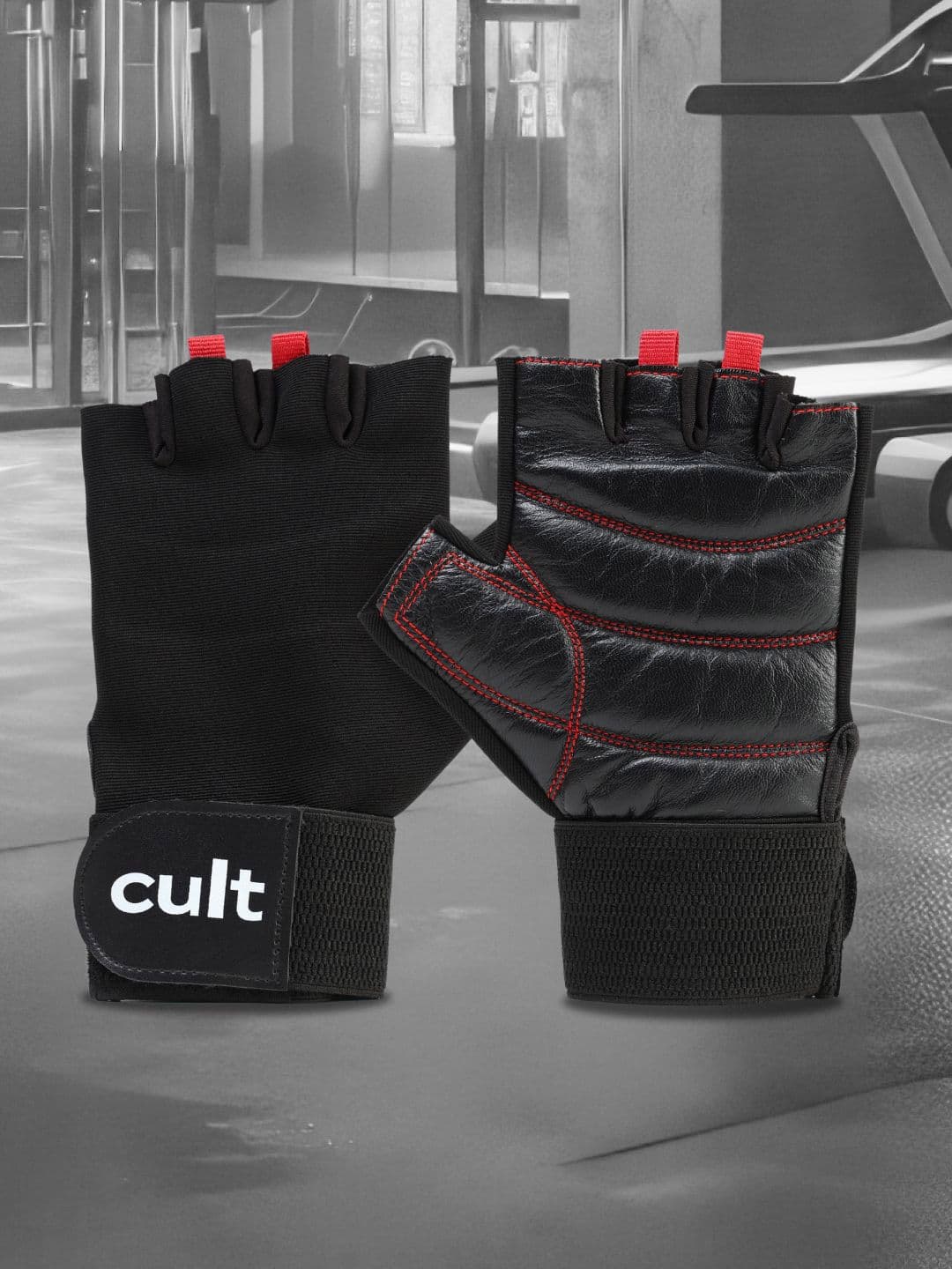 CULT Unisex Leather Gym Gloves - view 1