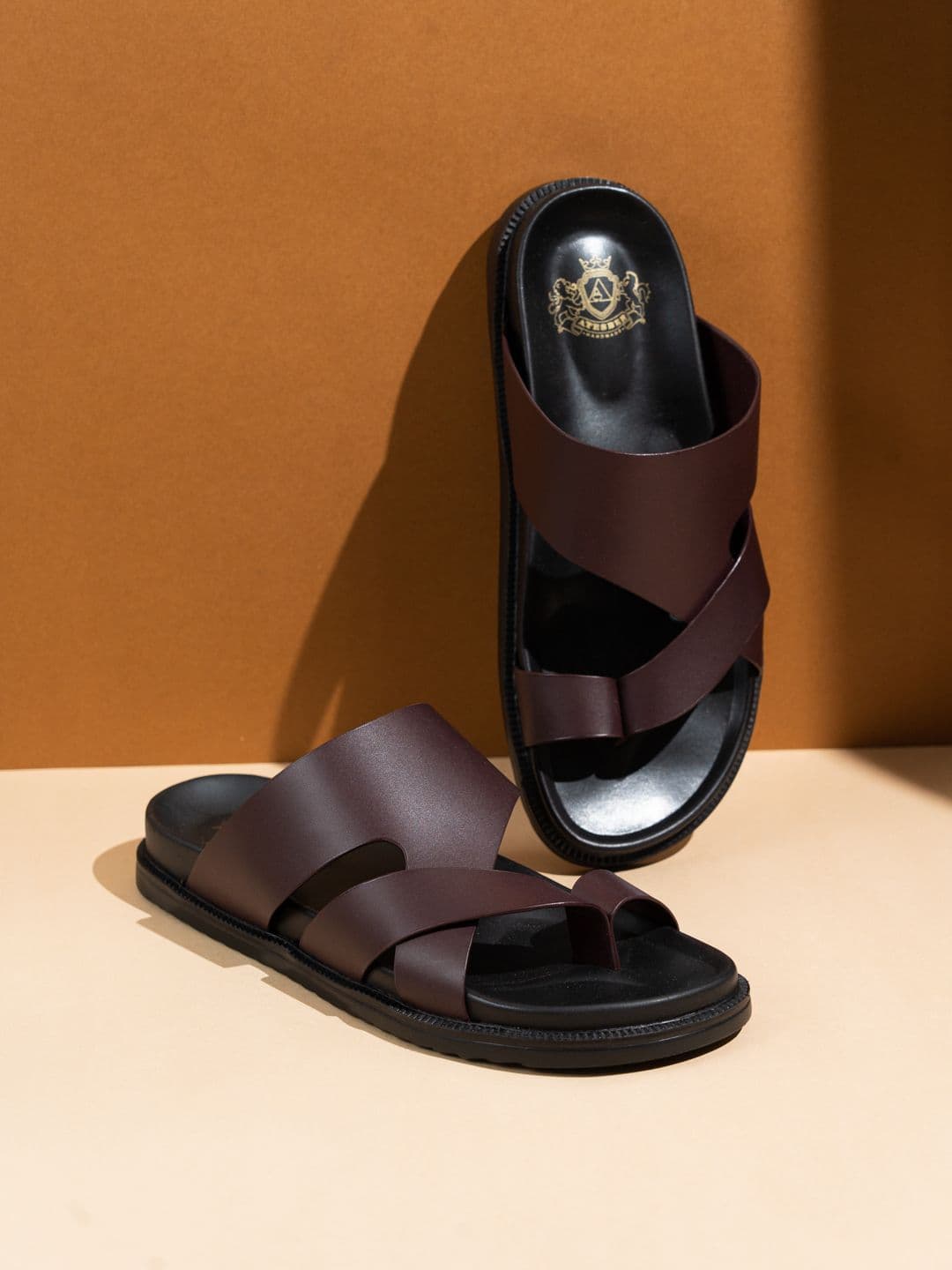 ATESBER by Inc.5 Men Leather Comfort Sandals - view 1