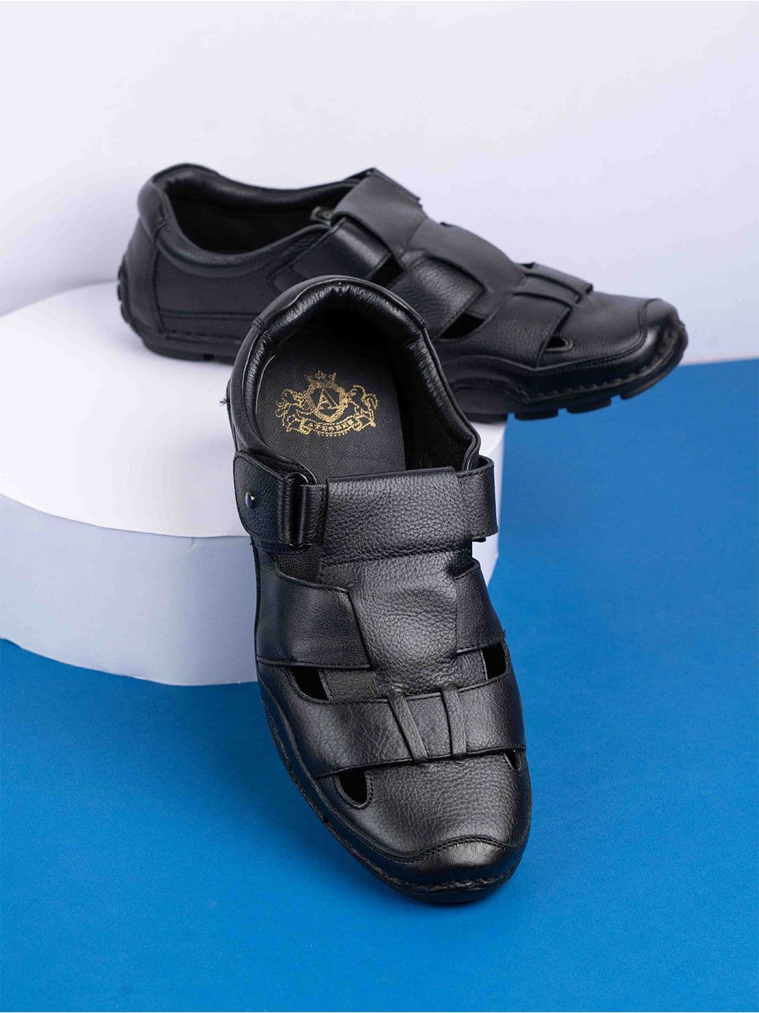 ATESBER by Inc.5 Men Leather Fisherman Sandals - view 1