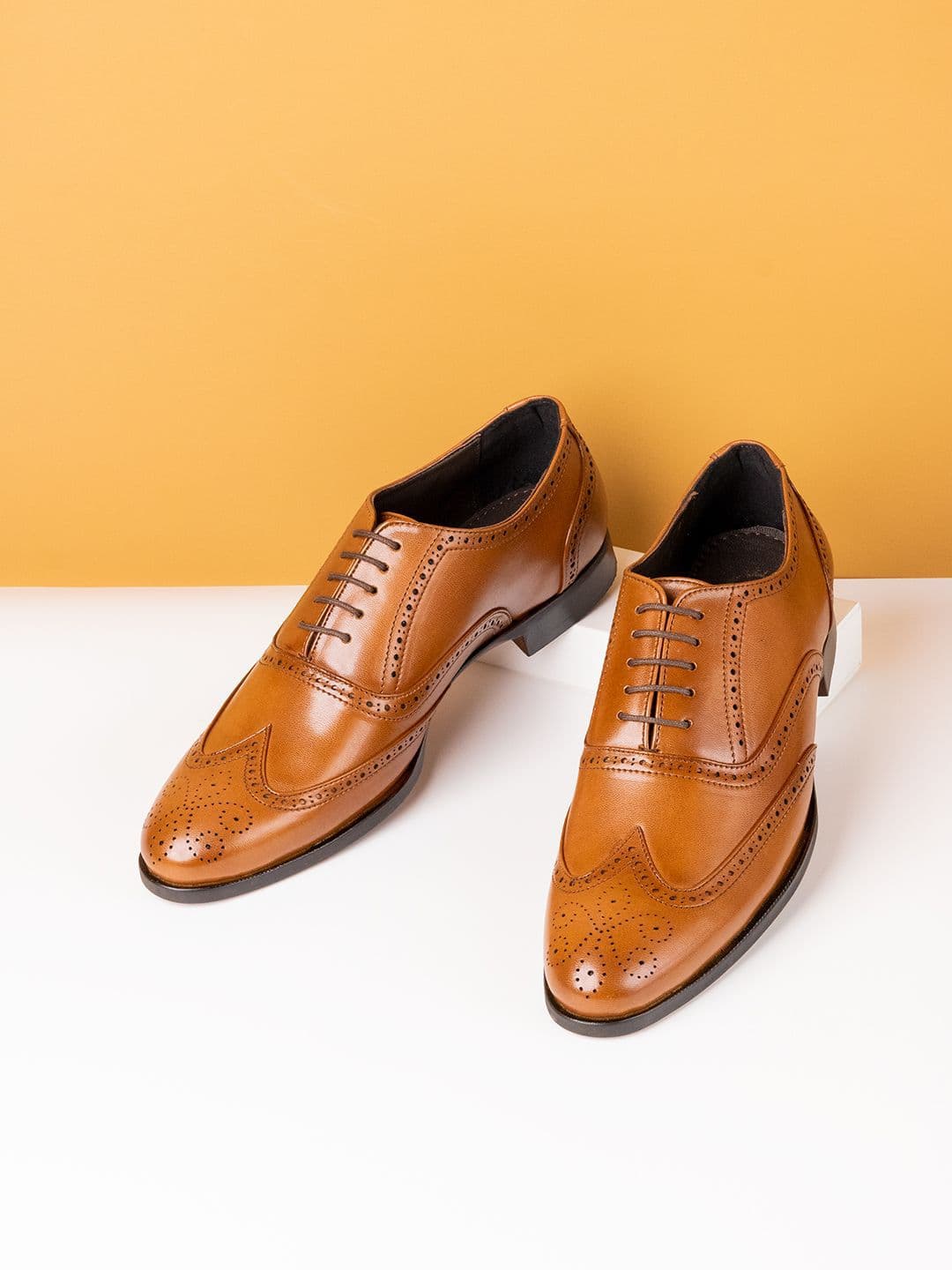 ATESBER by Inc.5 Men Leather Round Toe Formal Brogues - view 1