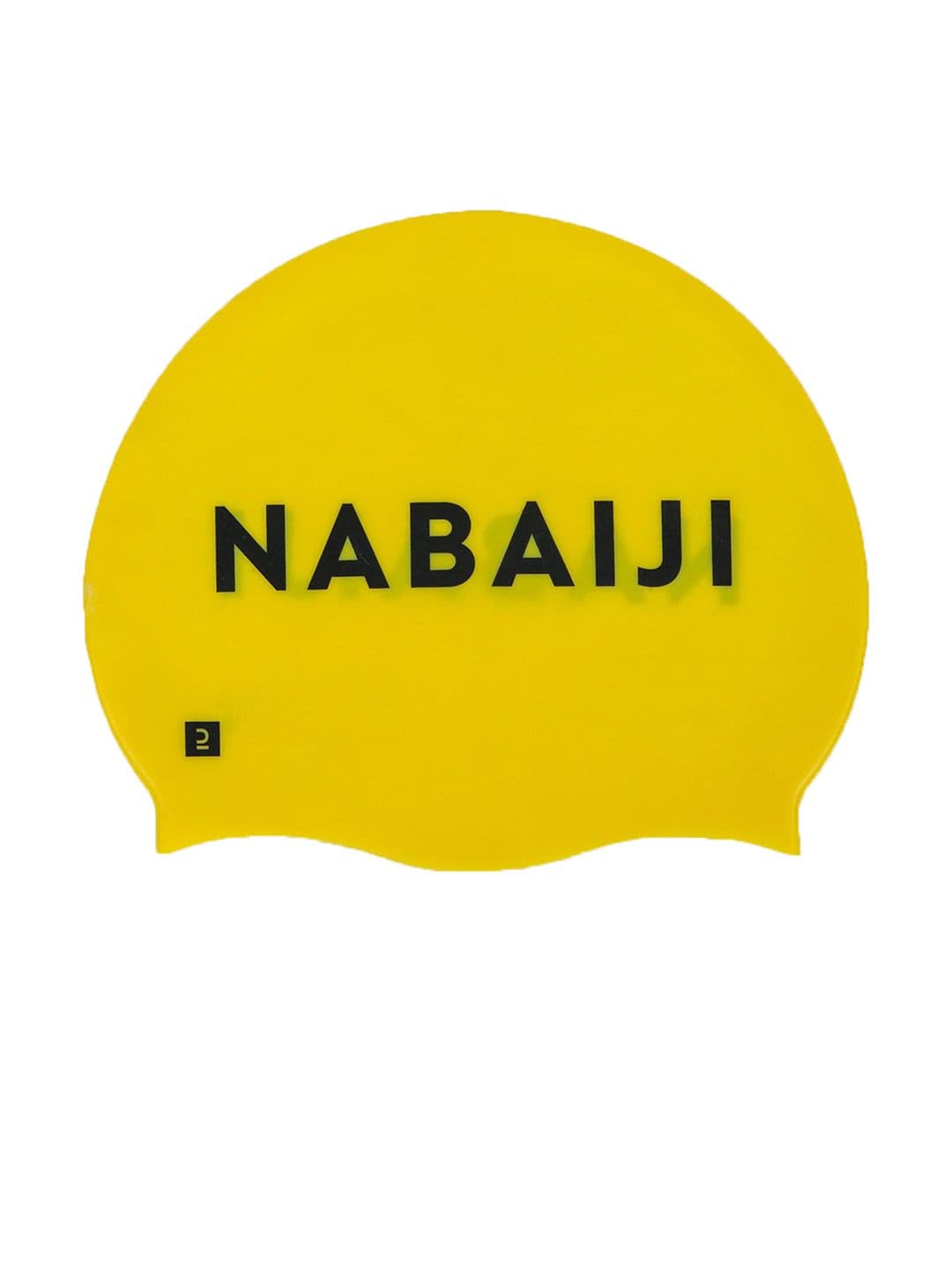 Decathlon NABAIJI - Adult Yellow Printed Silicone Swimming Cap