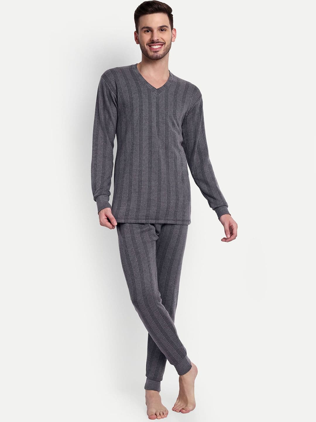 ZEFFIT Cotton Striped Thermal Set - view 1