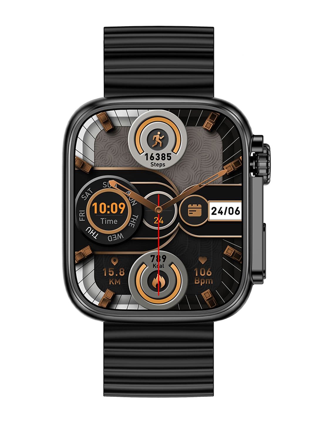 Timex iConnect Edge 1.83"(4.64 cm) Display with BT Calling Smartwatch TWIXW700T