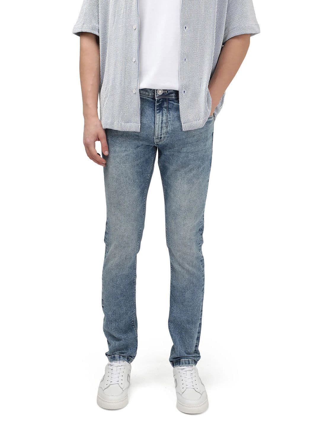 RARE RABBIT Men Heavy Fade Stretchable Slim Fit Jeans - view 1