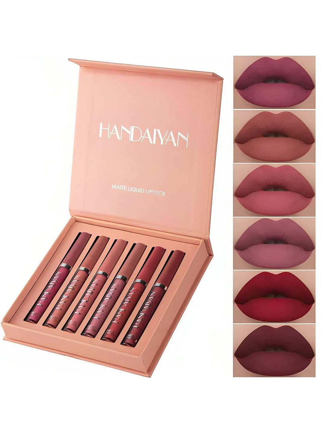 HANDAIYAN Set Of 6 Long Lasting Matte Liquid Lipstick - 2.5 ml Each - view 1