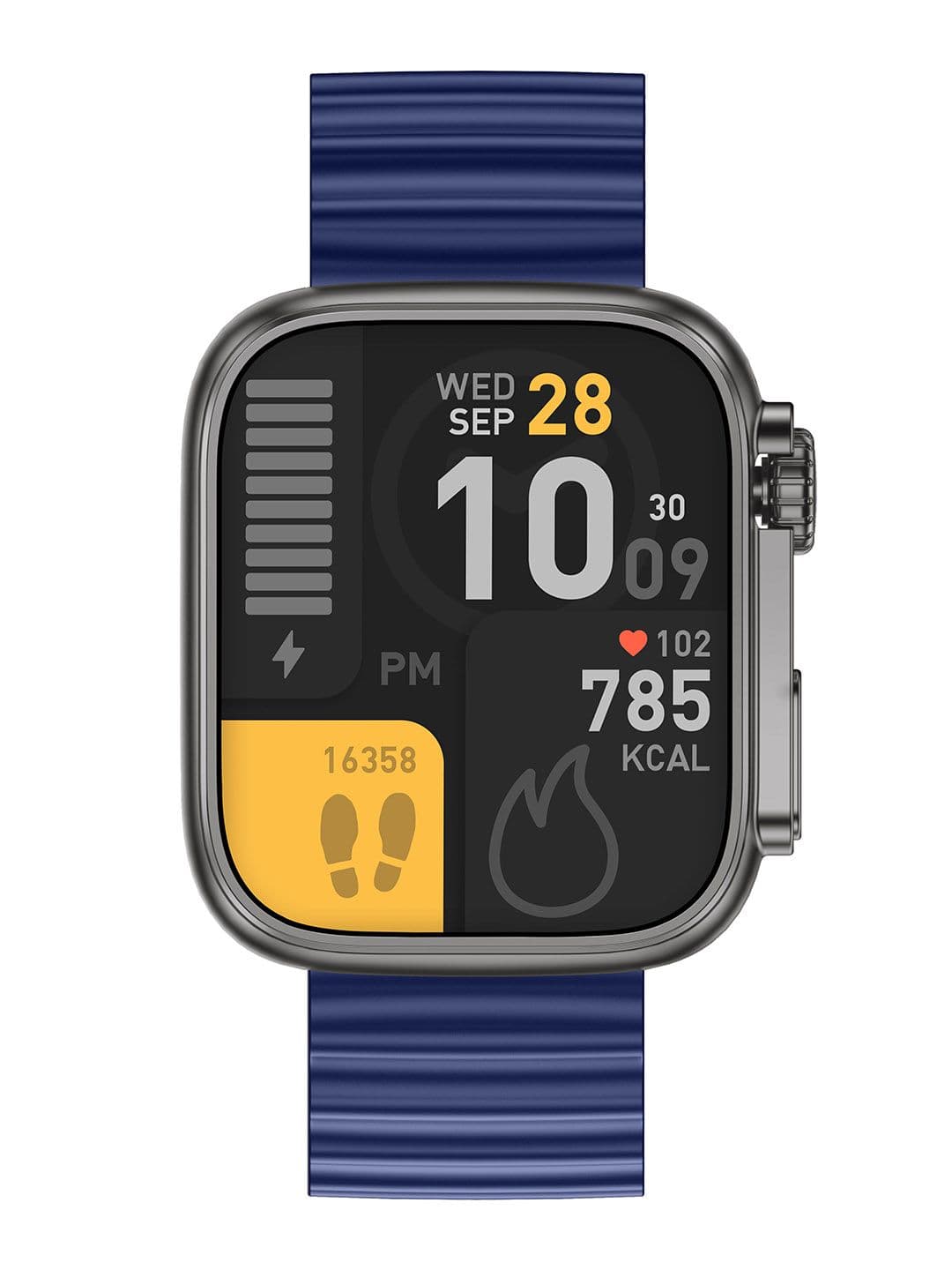 Timex iConnect Edge 1.83"(4.64 cm) Display with BT Calling Smartwatch TWIXW703T