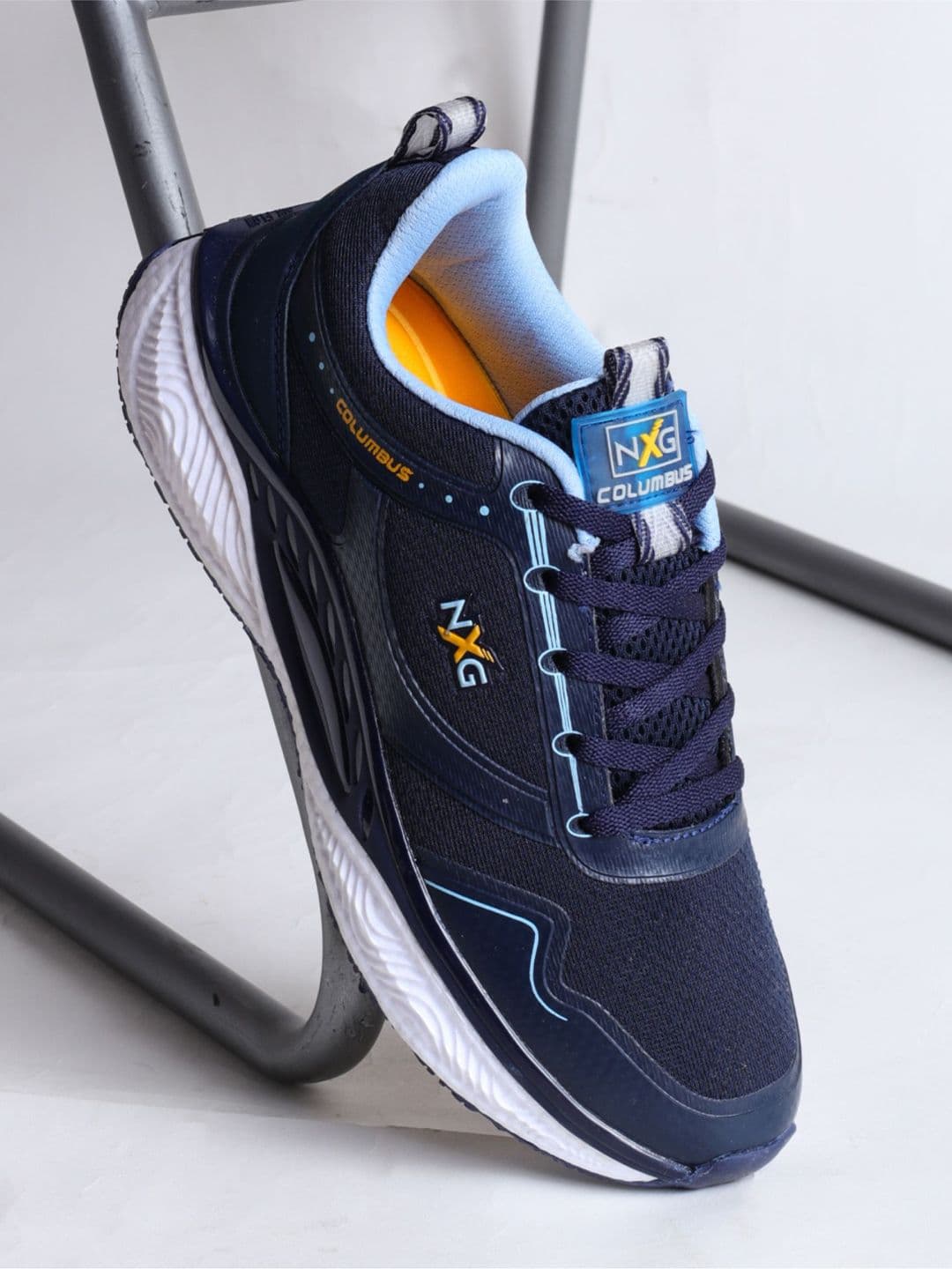 Columbus Men Mesh Running Non-Marking Lace-Ups Shoes - view 1
