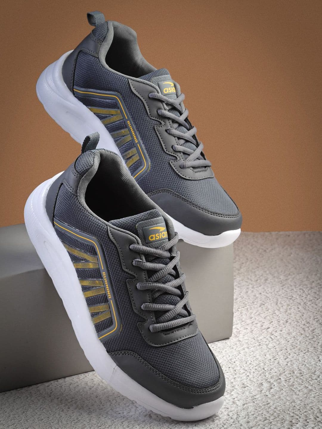 ASIAN Men Mesh Running Non-Marking Shoes - view 1
