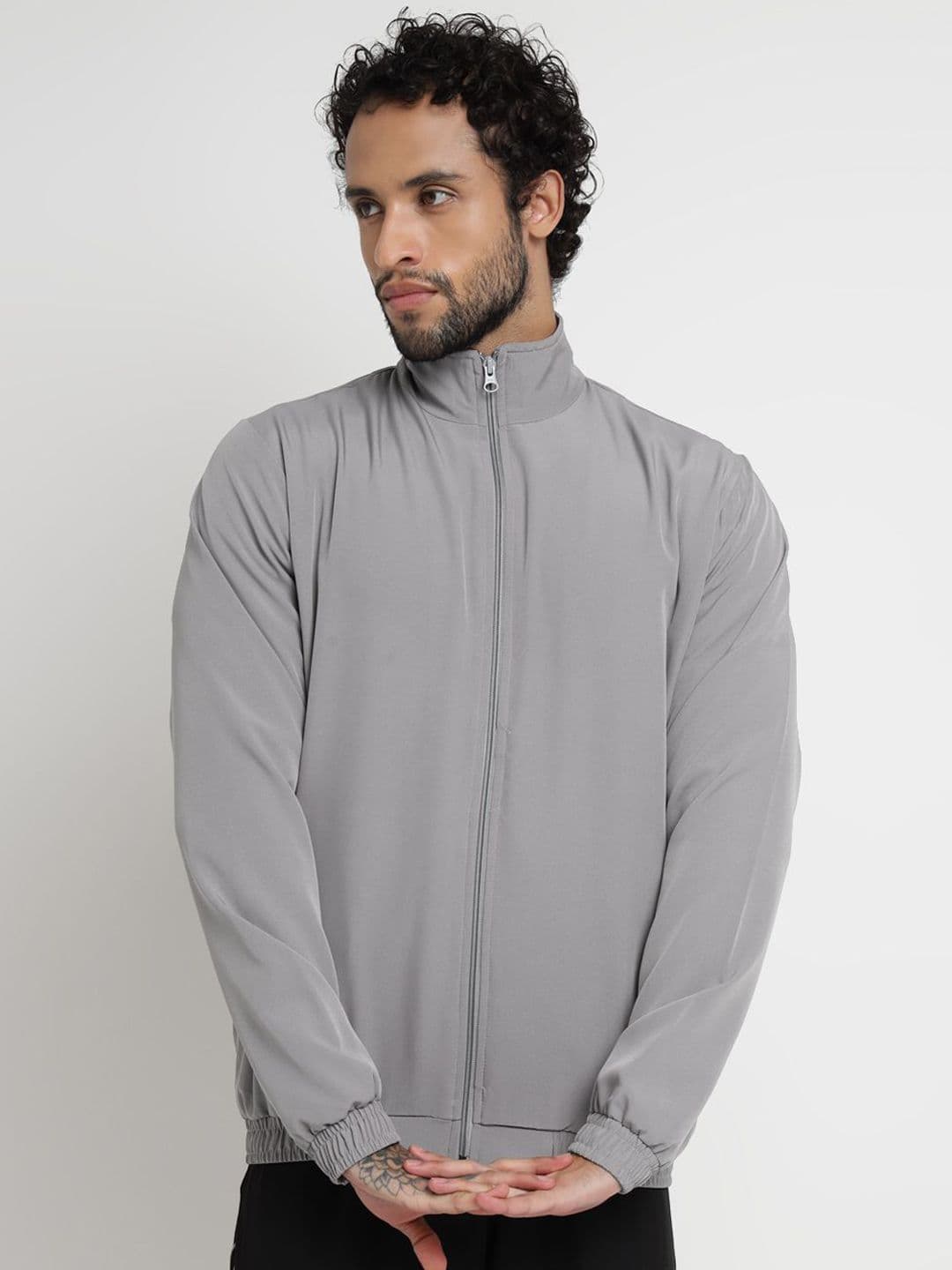OFF LIMITS Men Windcheater Sporty Jacket with Embroidered - view 1