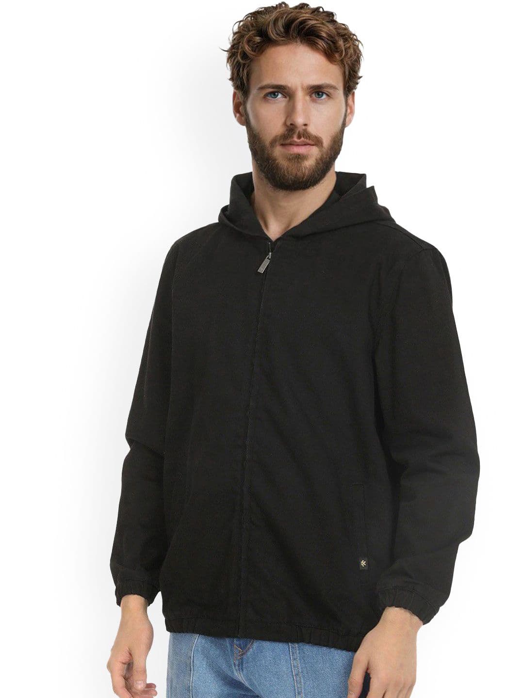 WROGN Men Striped Cotton Denim Jacket - view 1