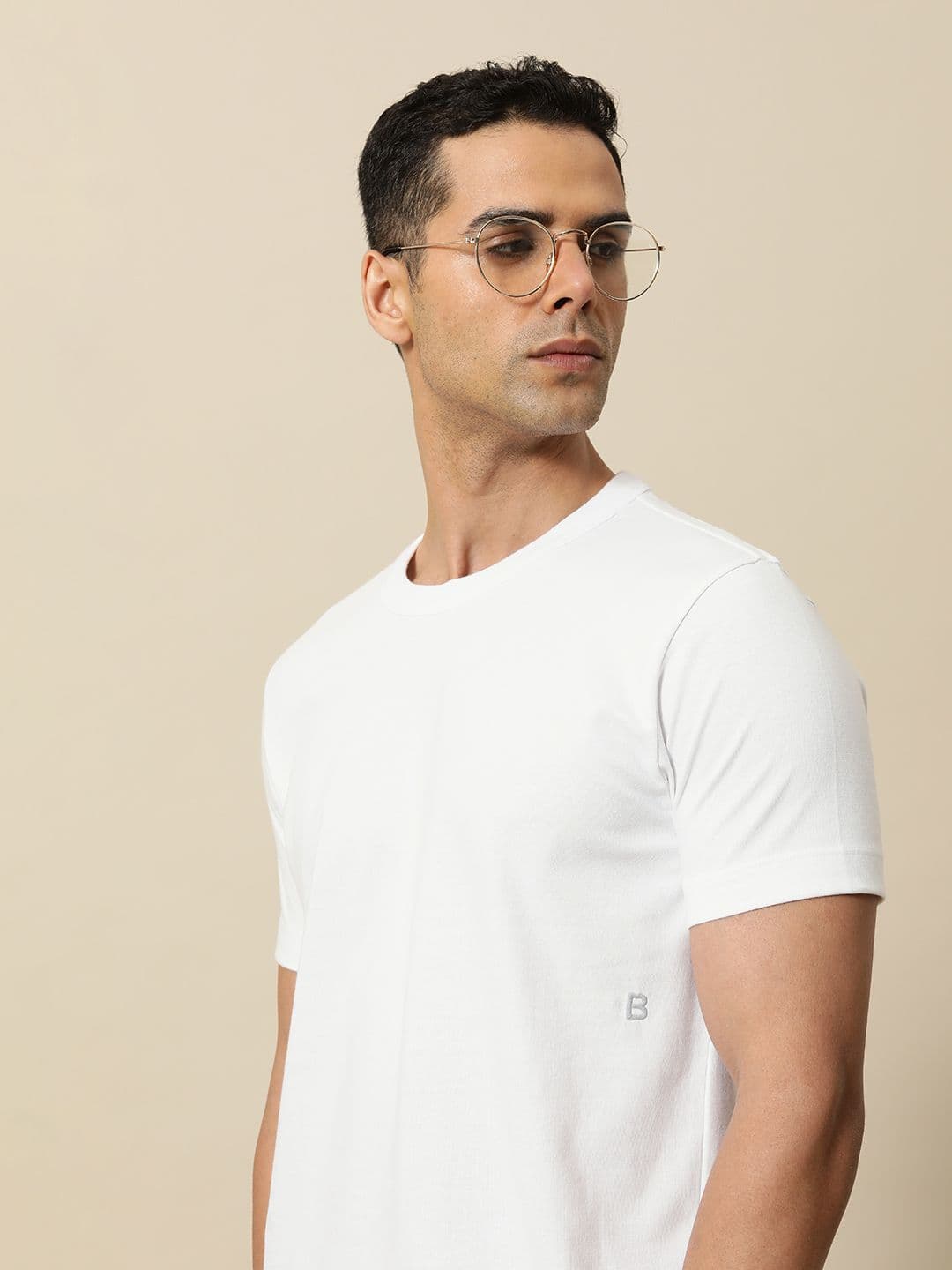 Mr Bowerbird Round Neck Tailored Fit T-shirt With a Notebook - view 1