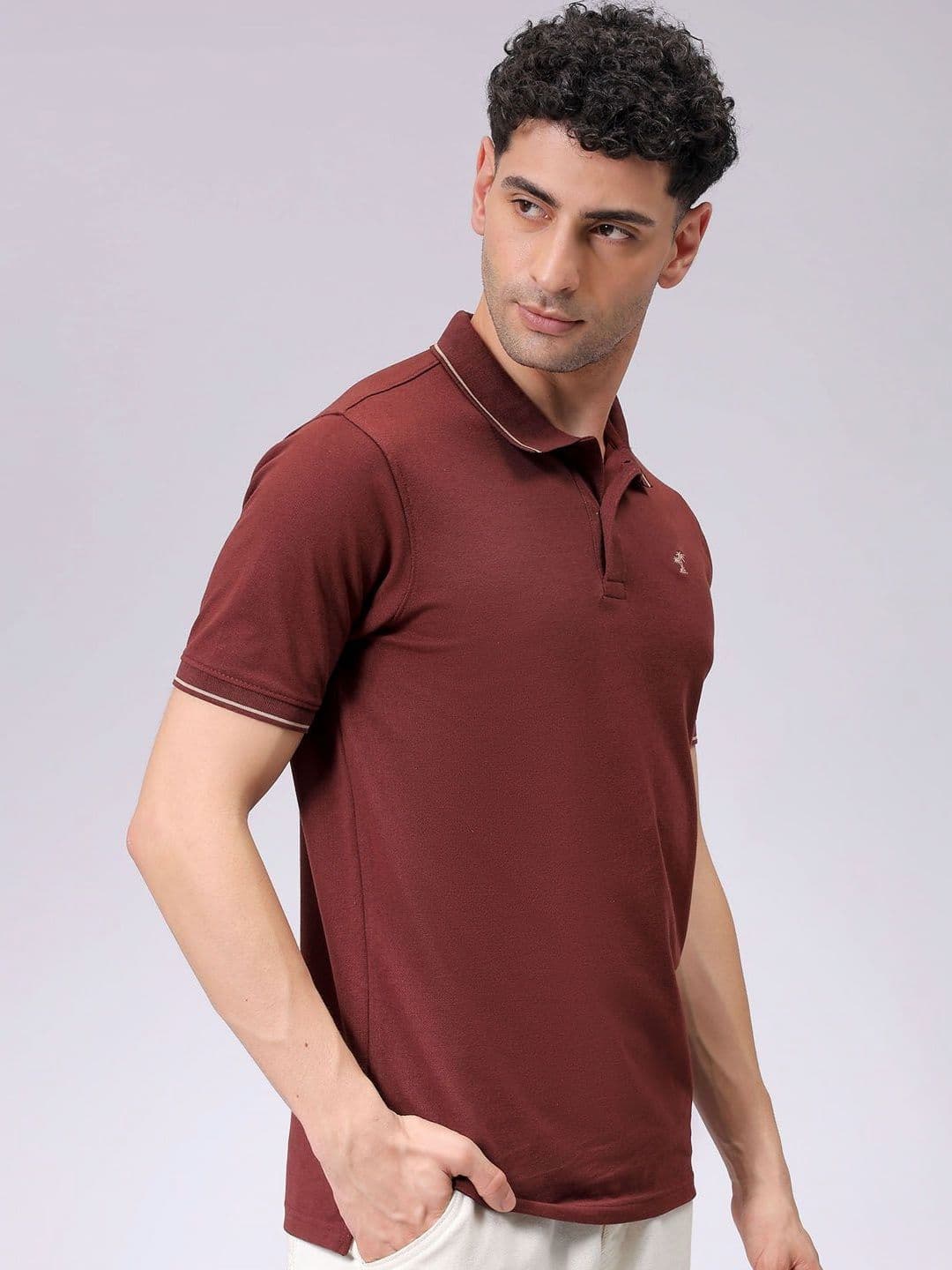The Indian Garage Co Men Polo Collar Pockets T-shirt - view 1