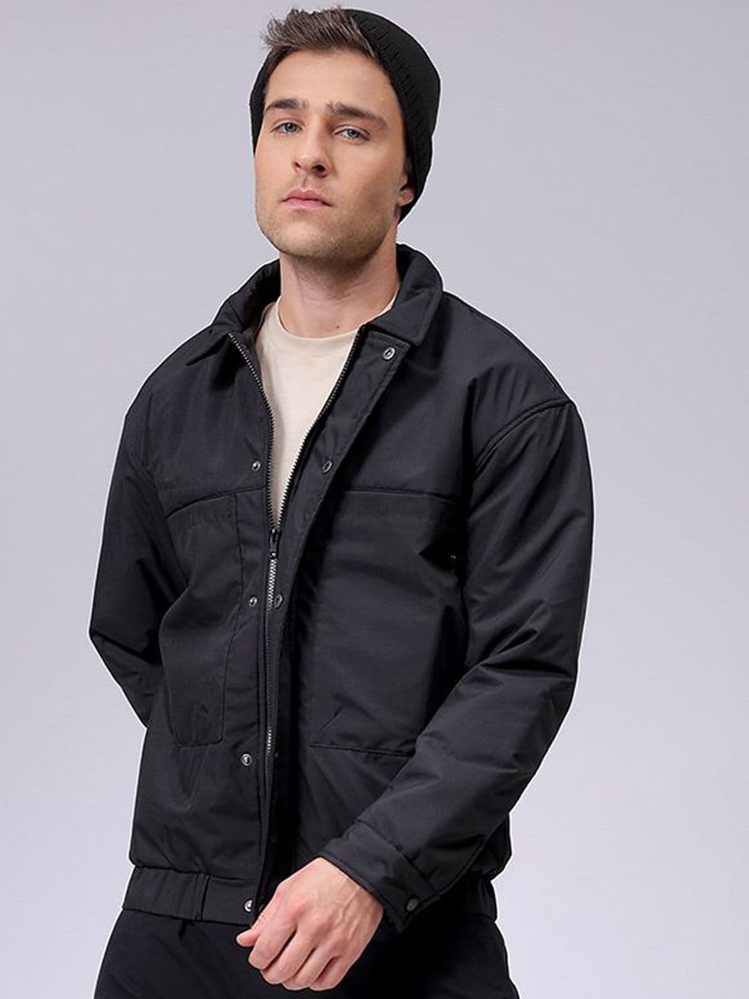 The Indian Garage Co Men Quilted Jacket with Embroidered - view 1