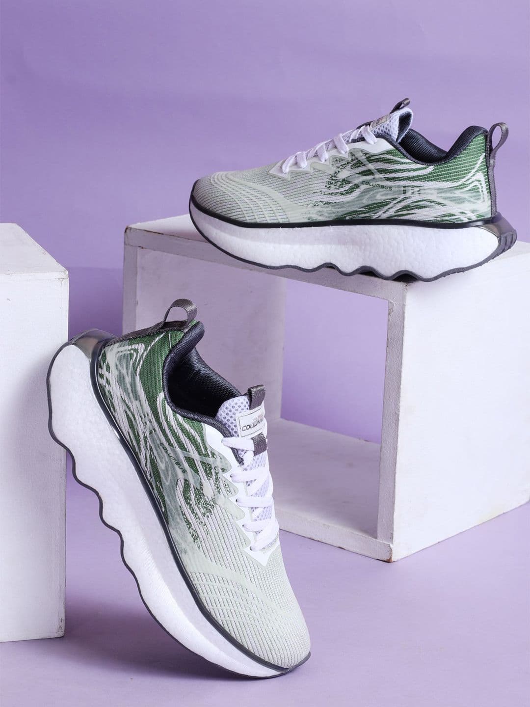 Columbus Men Mesh Running Non-Marking Shoes - view 1