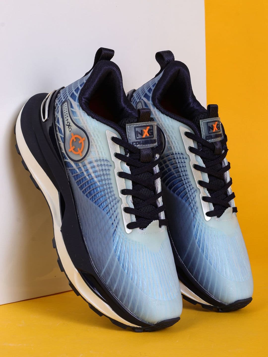 Columbus Men Mesh Memory Foam Running Non-Marking Shoes - view 1
