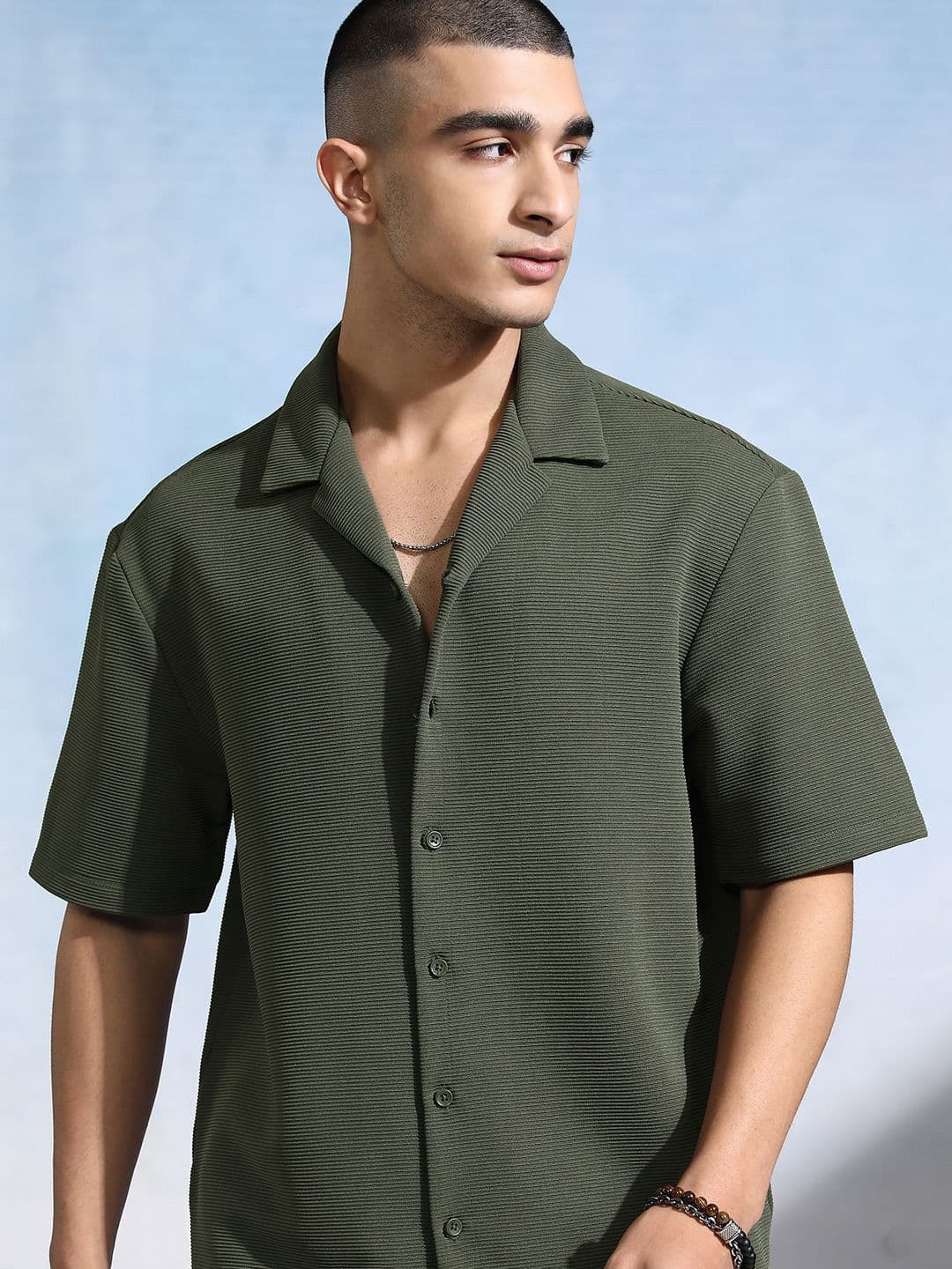 HIGHLANDER Men Opaque Casual Oversized Shirt - view 1