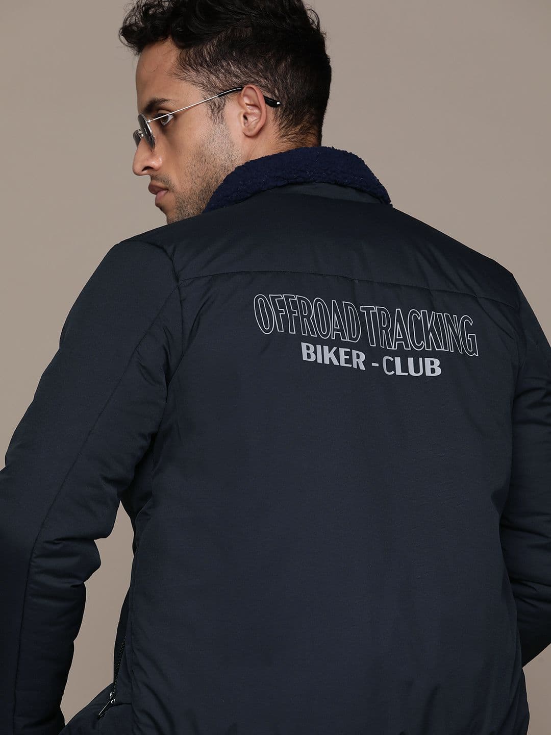 The Roadster Lifestyle Co. Typography Printed Padded Jacket - view 1