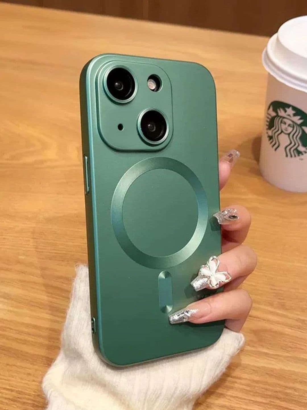 Luxury Kase Solid Printed iPhone 15 Plus Back Case Mobile Accessories
