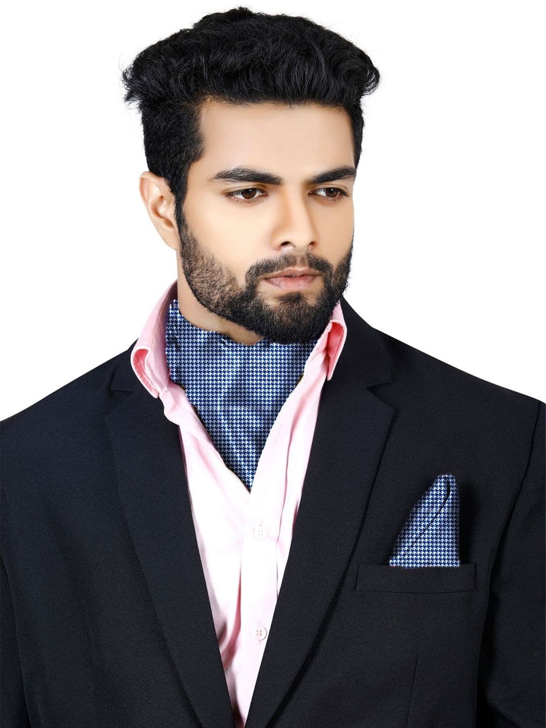 Blacksmith Men Printed Ascot Tie - view 1