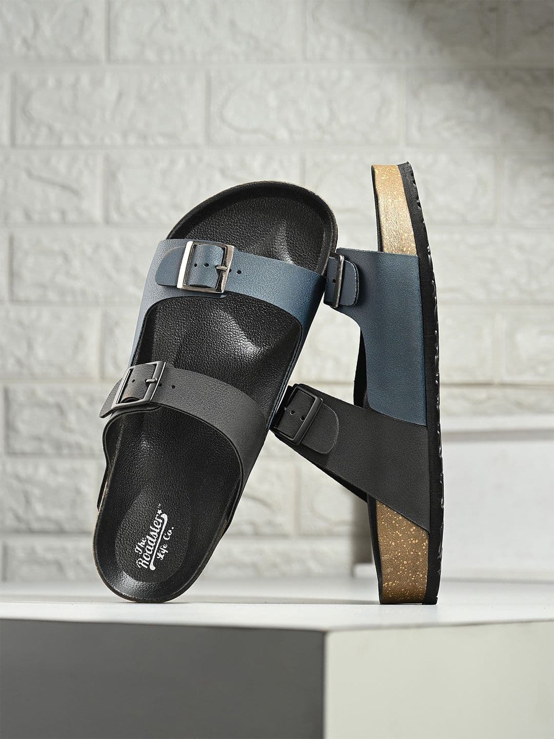 The Roadster Lifestyle Co Men Dual Fusion Casual Comfort Sandals With Buckle - view 1