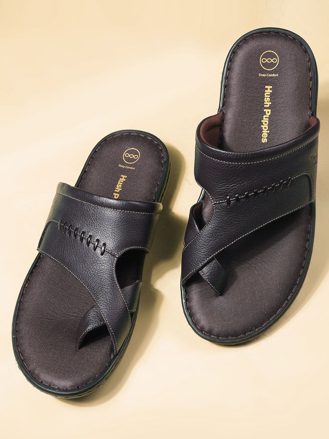 Hush Puppies Men Leather Comfort Sandals - view 1