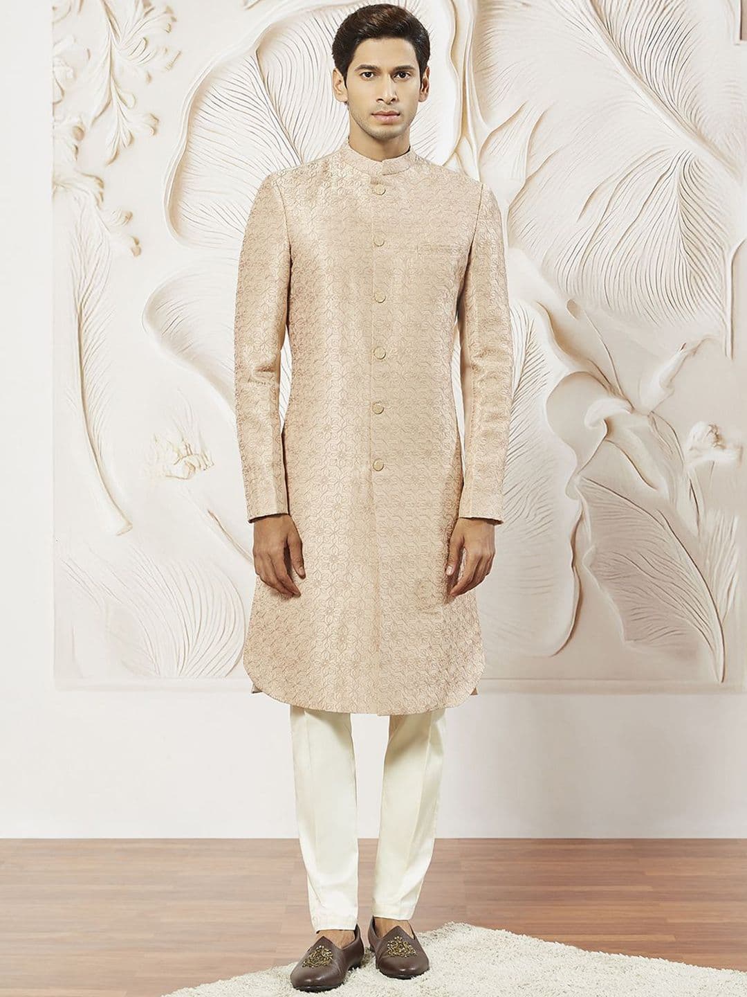 VASTRAMAY Embroidered Sherwani Set