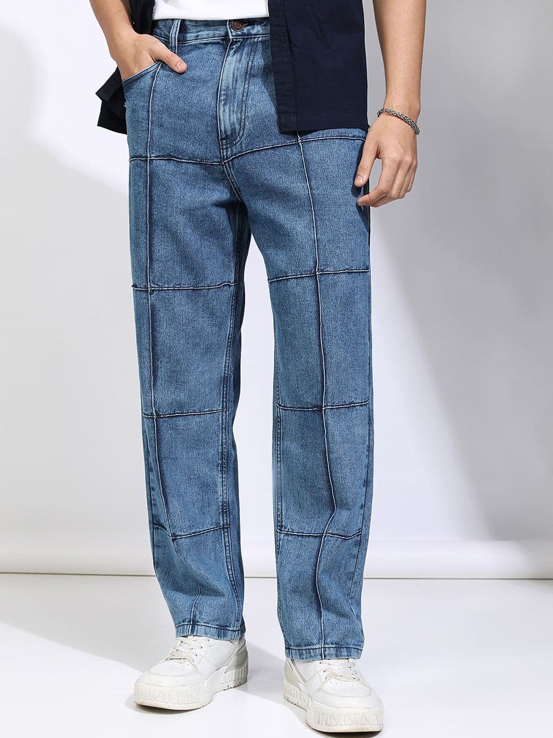 HIGHLANDER Men Cotton Relaxed Fit High-Rise Heavy Fade Jeans - view 1