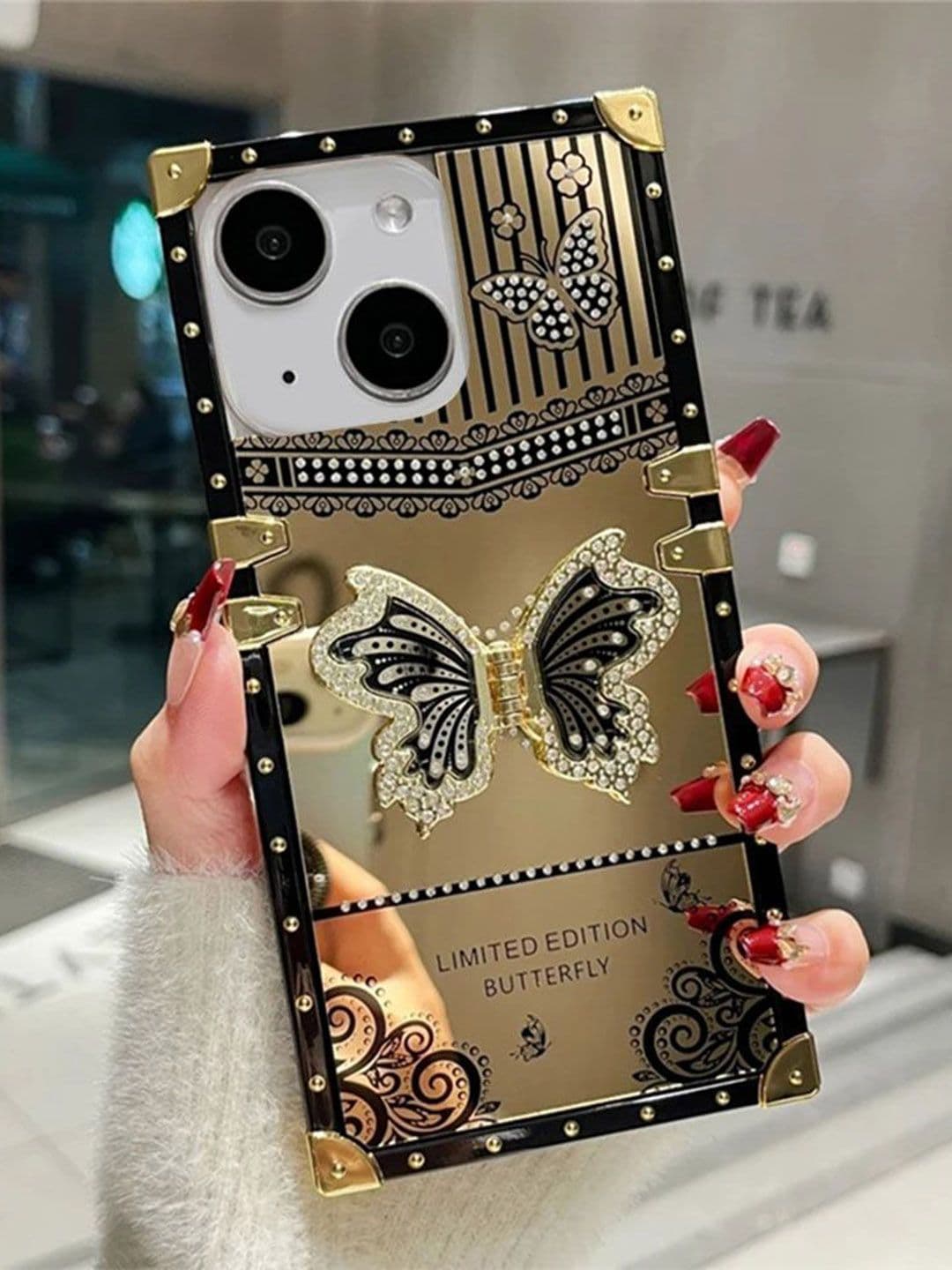 Luxury Kase Solid Printed iPhone 15 Plus Back Case Mobile Accessories