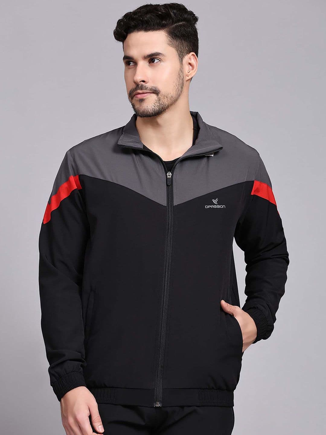 Dpassion Men Colourblocked Lightweight Outdoor Sporty Jacket - view 1