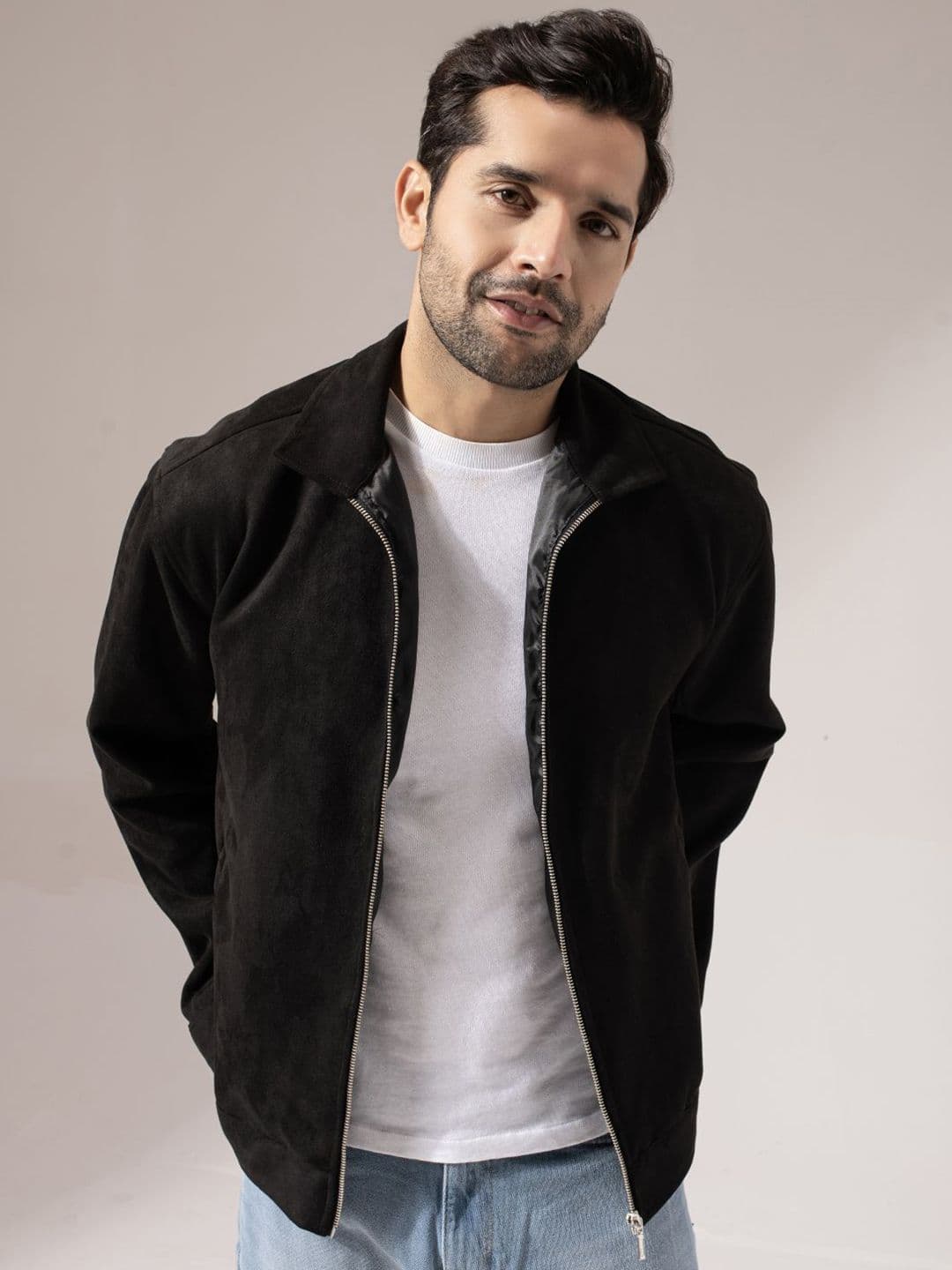 PERCH Men Suede Tailored Jacket - view 1