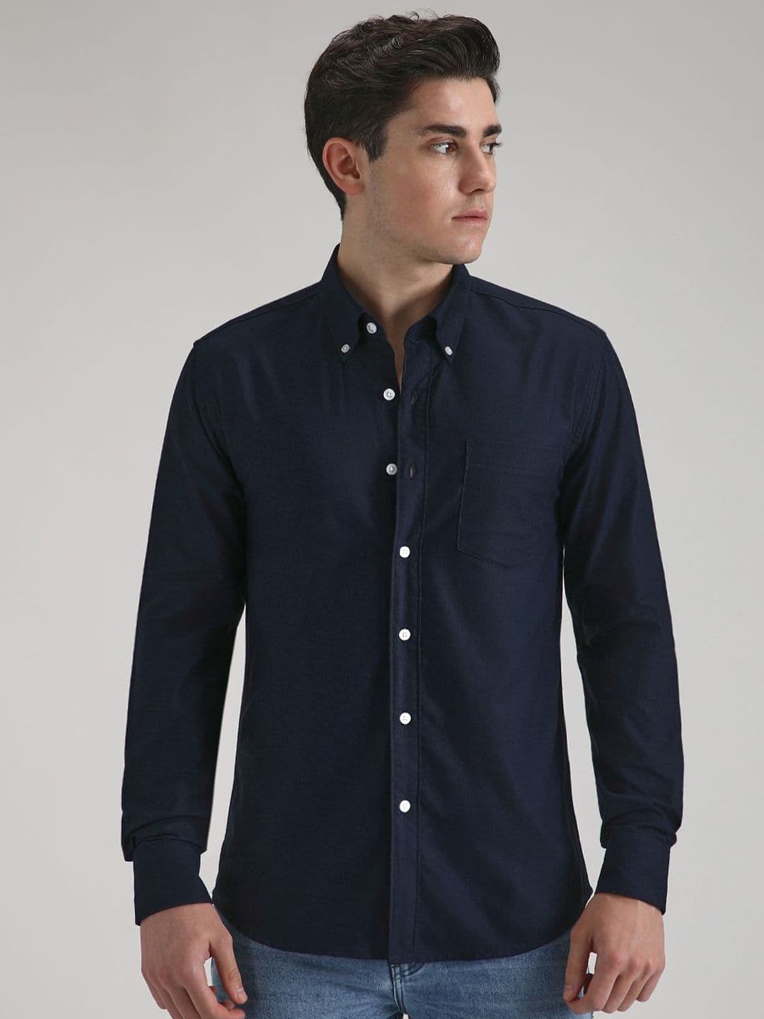 Banana Club Men Classic Long Sleeve Slim Fit Casual Shirt - view 1