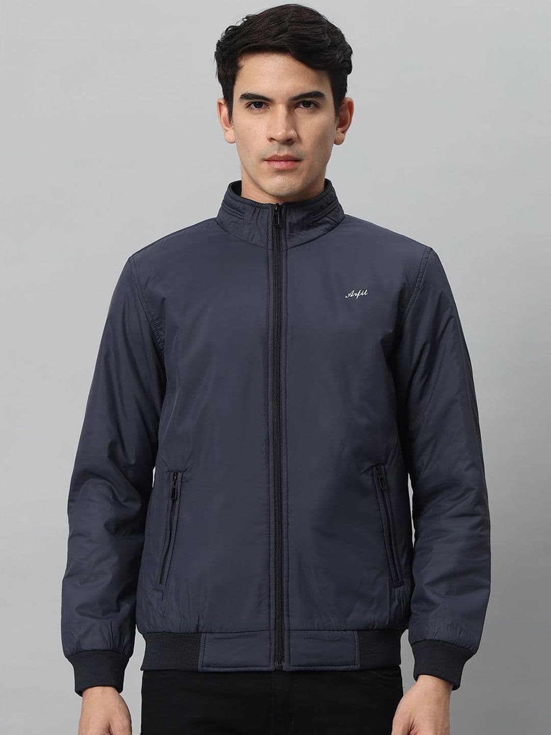 AR-FIT Mock Collar Water Resistant Sporty Jacket - view 1