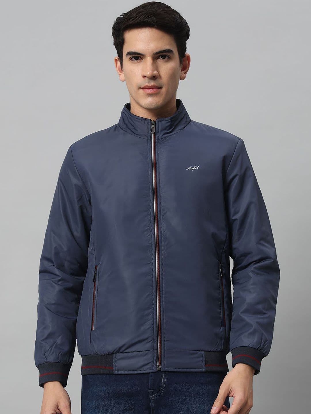 AR-FIT Men Solid Water Resistant Open Front Jacket - view 1