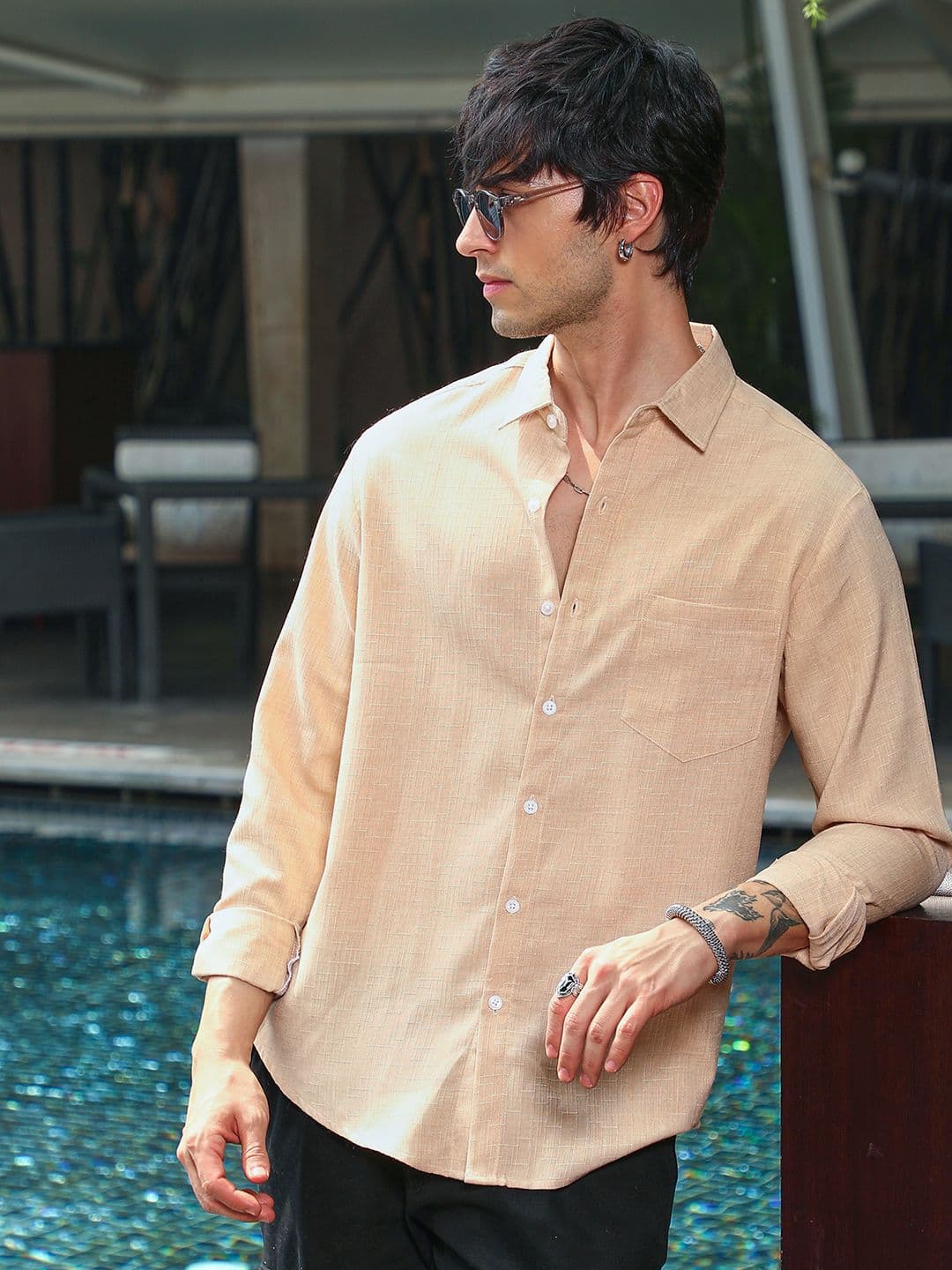 CAHOOT Men Solid Comfort Relaxed Fit Casual Shirt - view 1