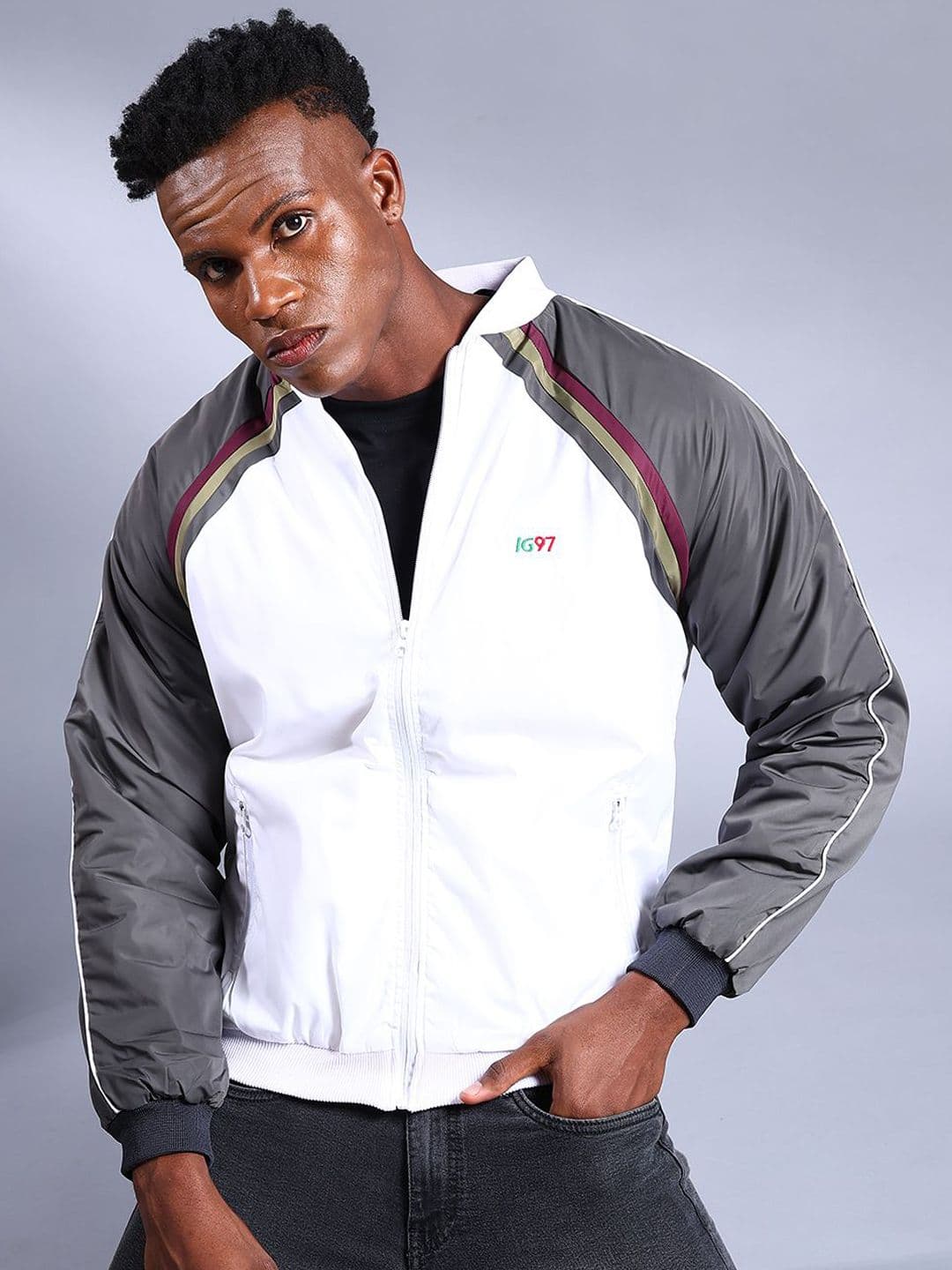 The Indian Garage Co Men Colourblocked Padded Jacket - view 1