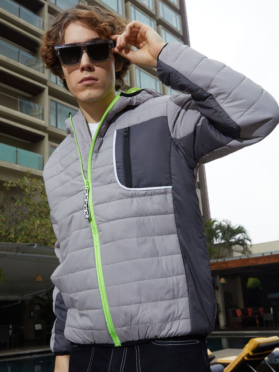 CAHOOT Men Colourblocked Lightweight Puffer Jacket - view 1