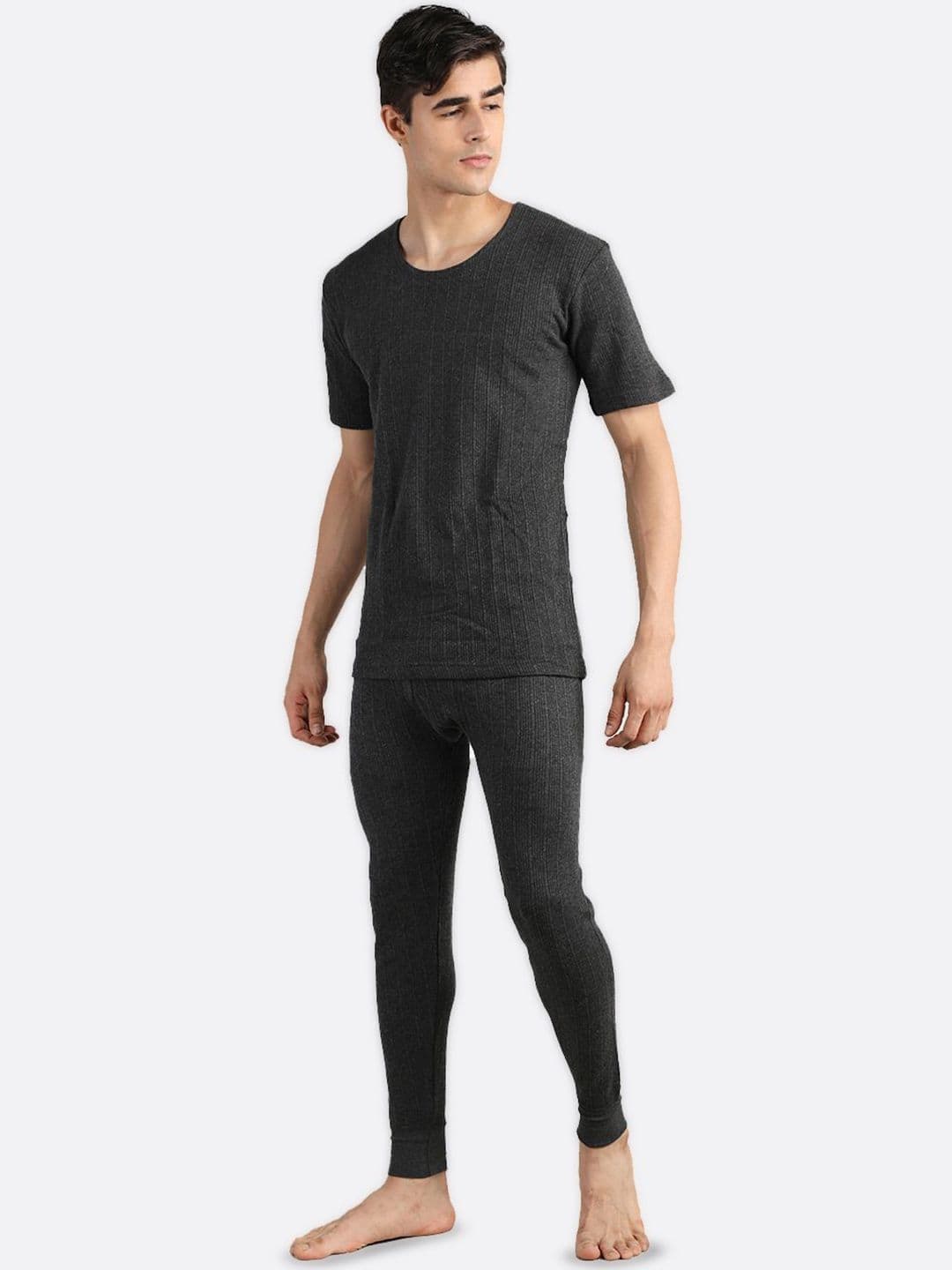 NEVA Ribbed Short Sleeves Upper and Lower Thermal Set - view 1