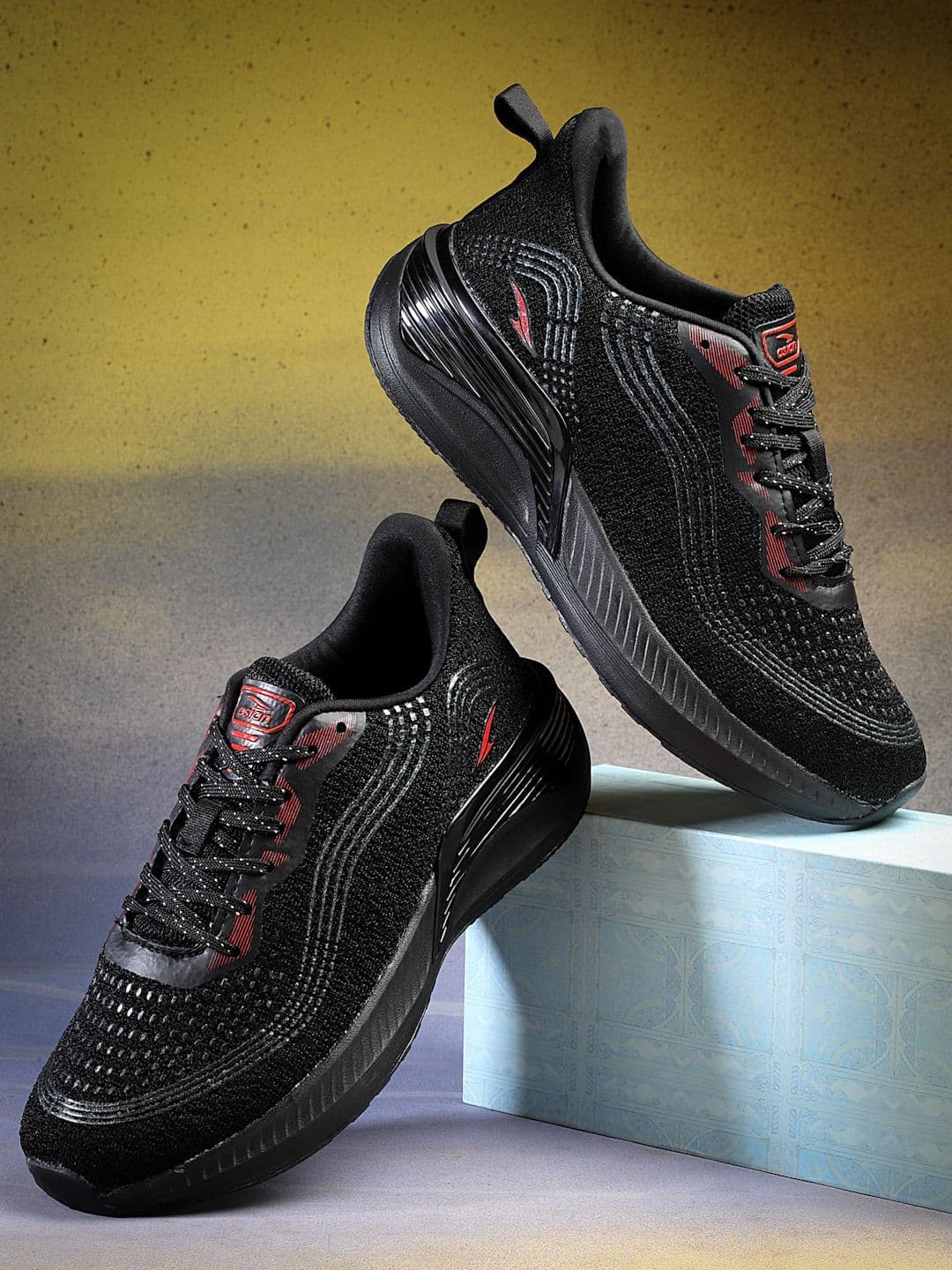 ASIAN Men Mesh Running Non-Marking Lace-Ups Shoes - view 1