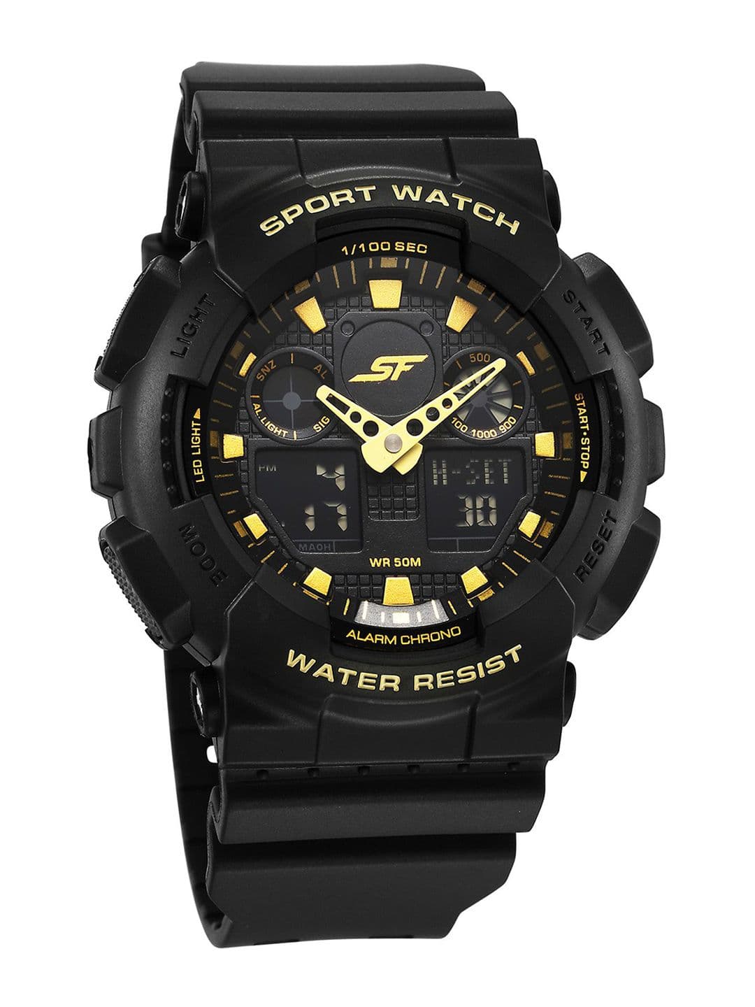 Sonata Sf Vigour Quartz Analog Digital With Black Dial Unisex Watch - Nt87058pp03 - view 1