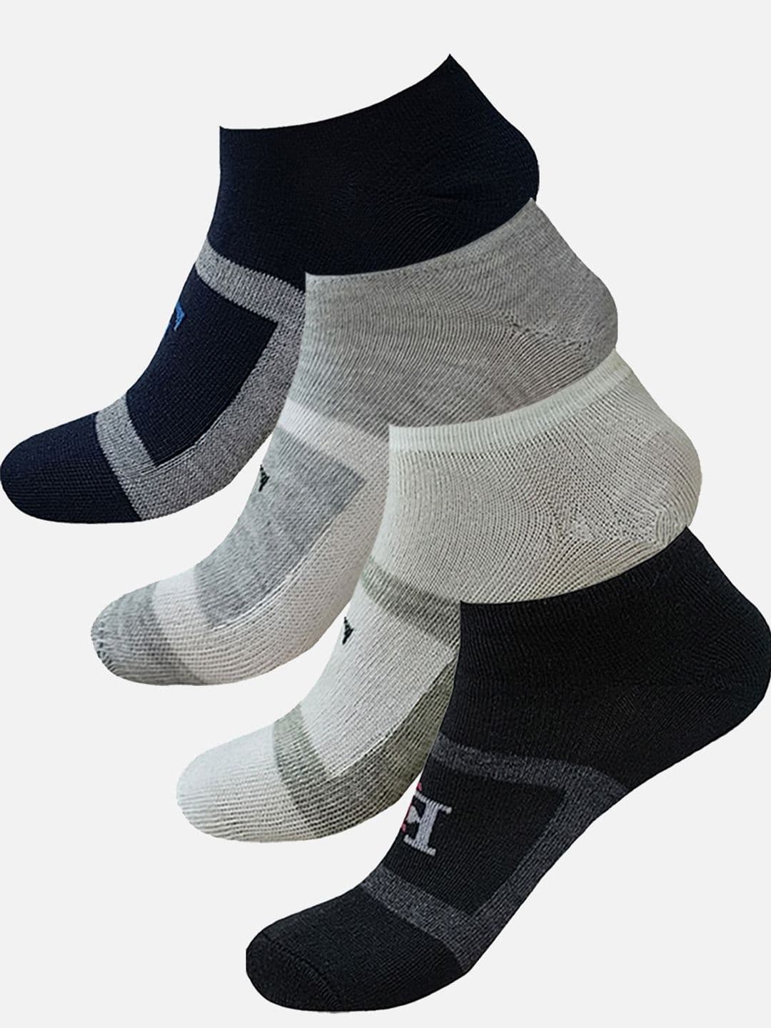 FIMS Men Pack Of 4 Patterned Ankle- Length Sports Socks - view 1
