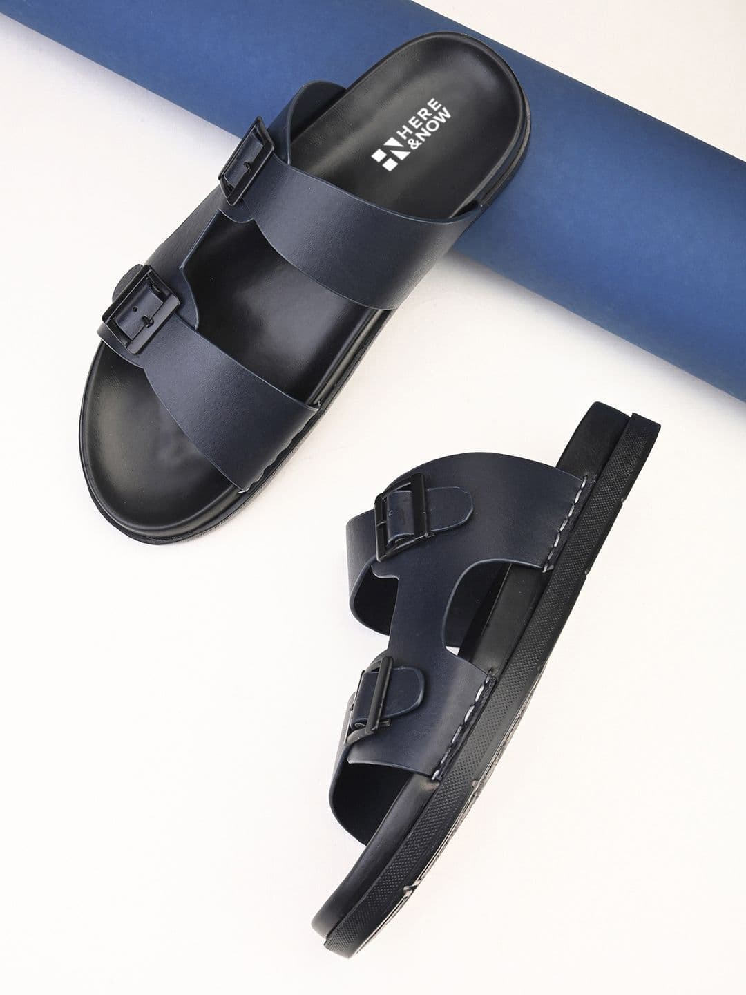 HERE&NOW Men Solid Comfort Sandals - view 1