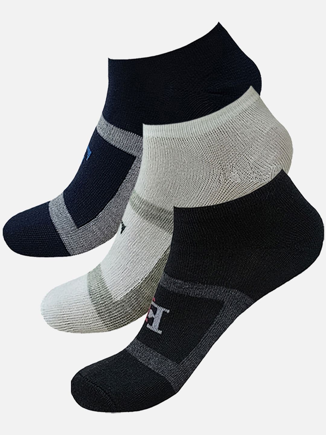 FIMS Men Pack Of 3 Patterned Ankle-Length Sports Socks - view 1