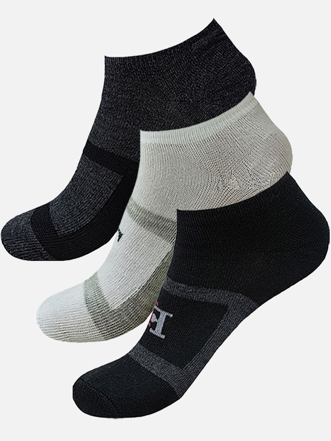 FIMS Men Pack Of 3 Patterned Ankle- Length Sports Socks - view 1