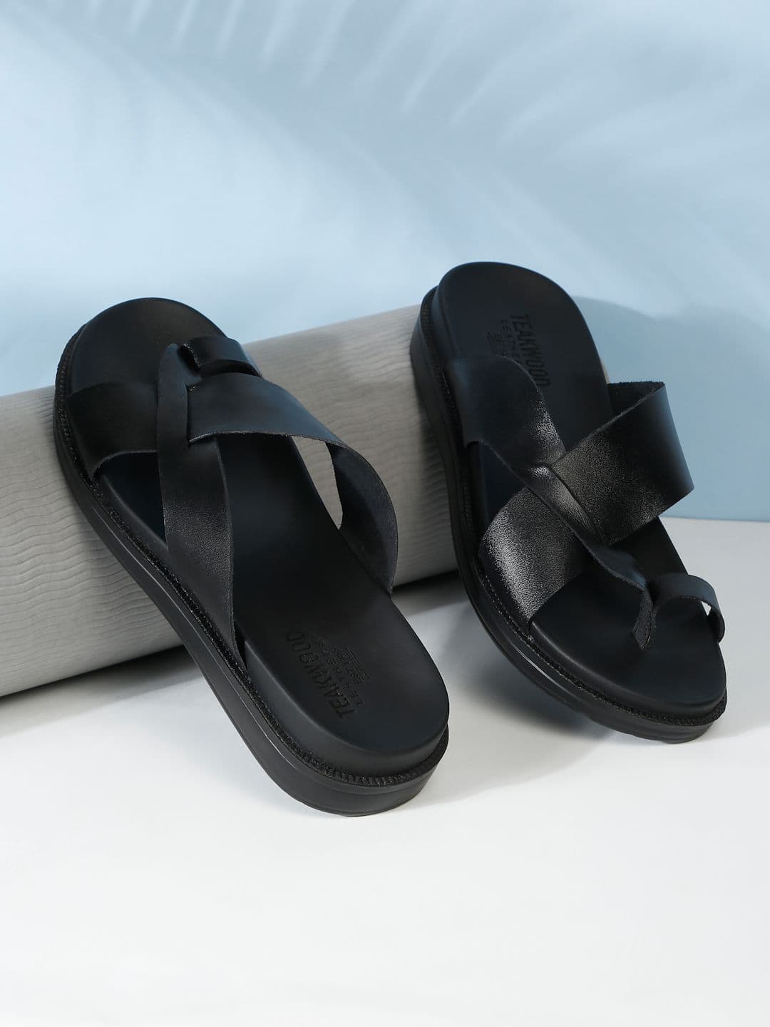 Teakwood Leathers Men Leather Comfort Sandals - view 1