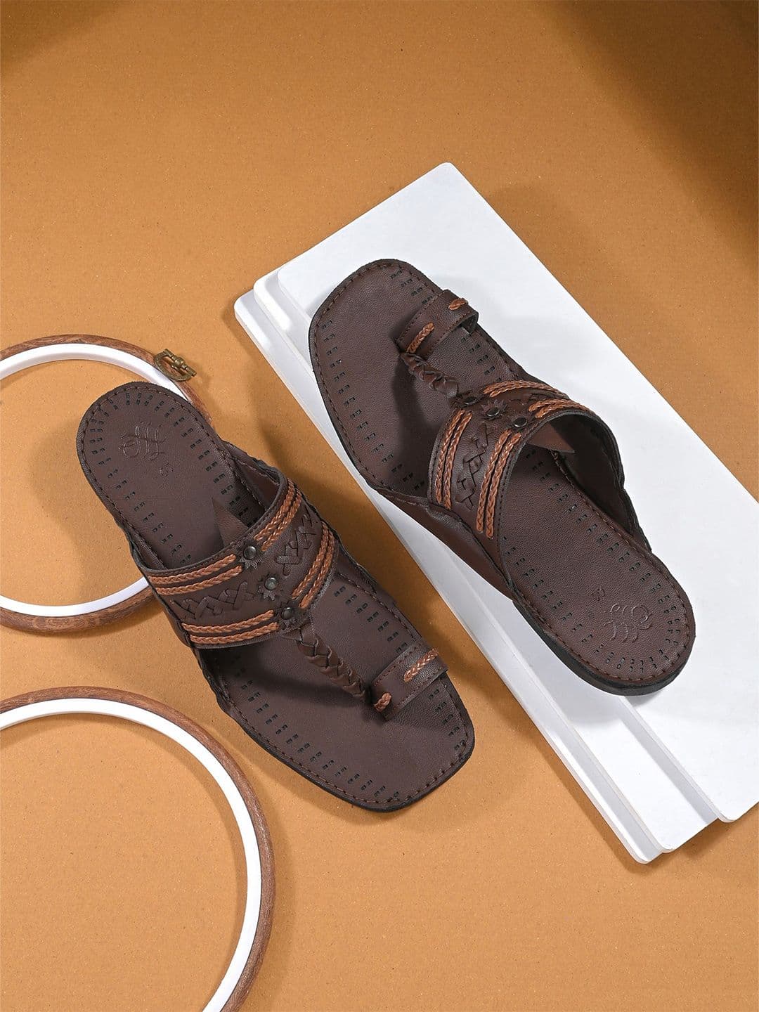 House of Pataudi Men Casual Slip On Kolhapuris - view 1