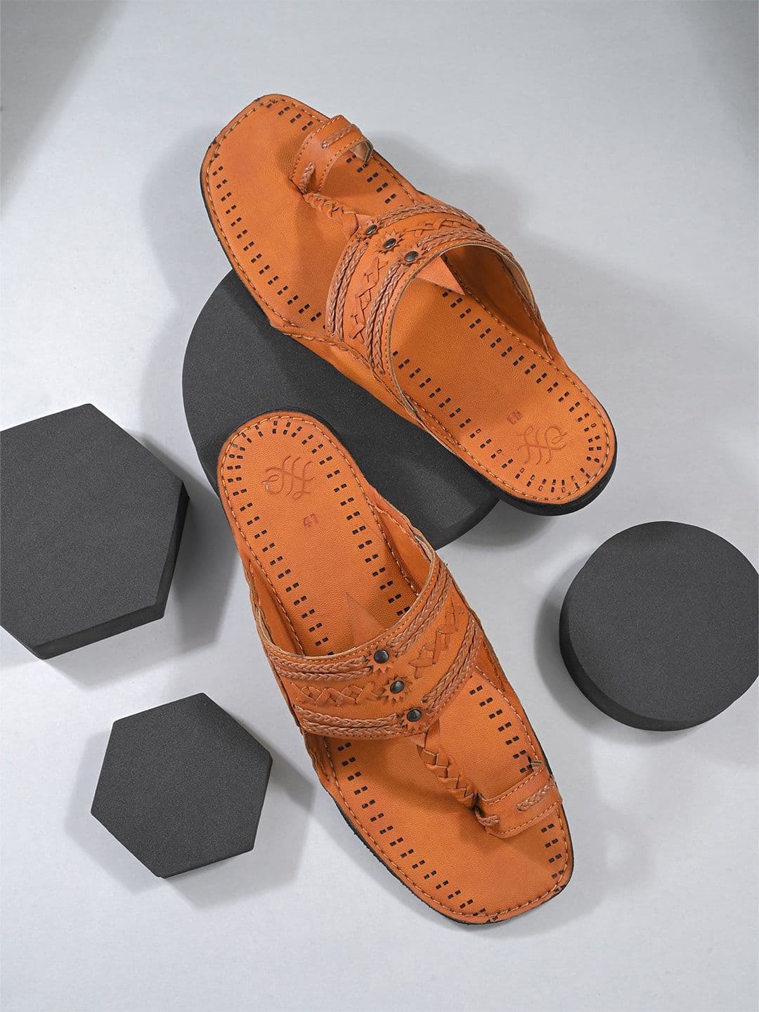 House of Pataudi Men Casual Slip On Kolhapuris Comfort Sandals - view 1