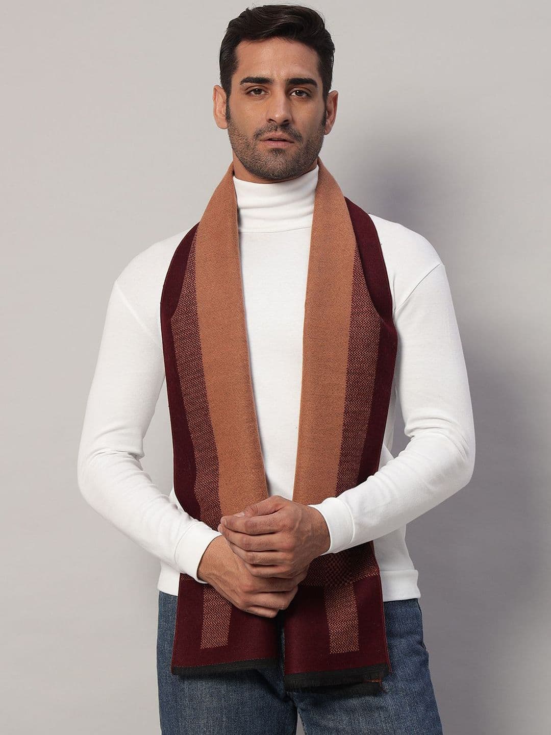 HANDICRAFT PALACE Men Striped Mufflers - view 1