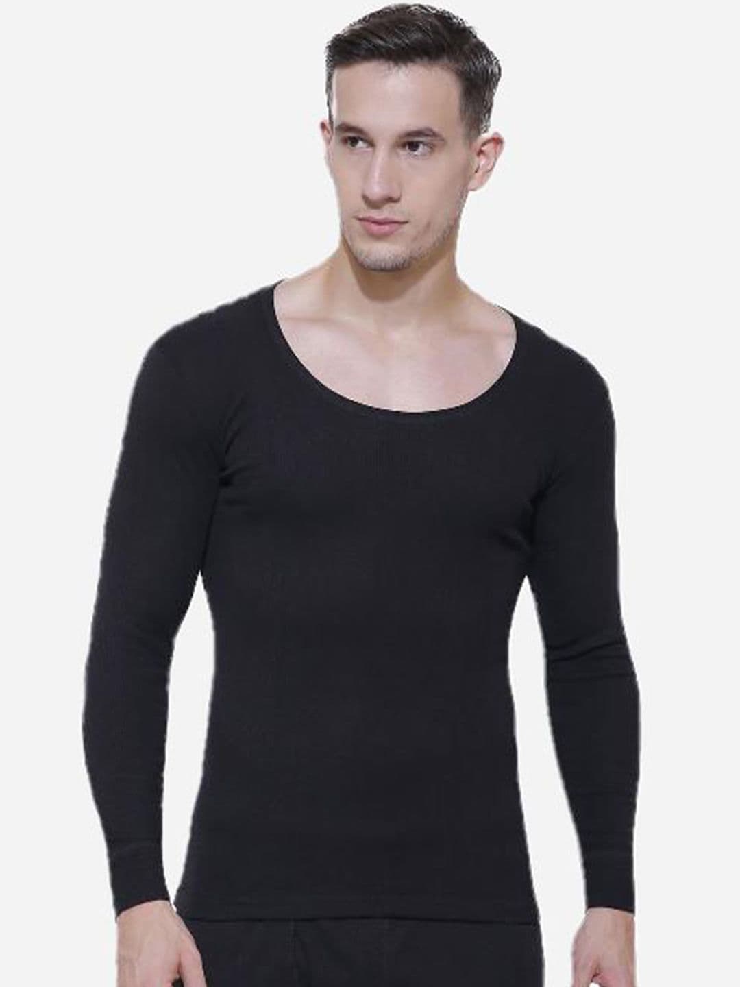 BODYCARE INSIDER Men Striped Cotton Thermal Tops - view 1