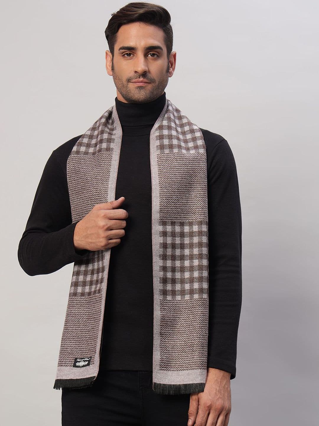 HANDICRAFT PALACE Men Checked Wool Mufflers - view 1